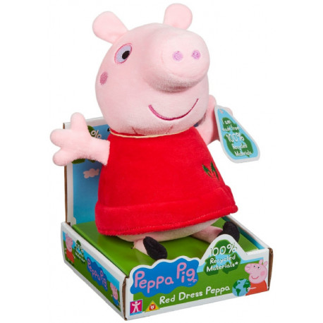 Peppa Pig soft toy Peppa Pig Red Dress Eco 20cm - Plushies - Photopoint