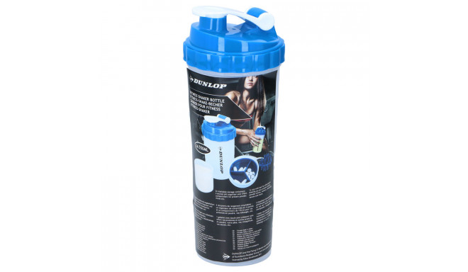 Dunlop - Butelka sportowa shaker z wygodnym zamykaniem 550 ml (niebieski)