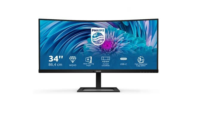 Philips monitor 34" E Line 346E2CUAE/00 Wide Quad HD+ LCD
