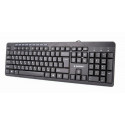 Gembird KB-UM-106-RU keyboard USB QWERTY English, Russian Black