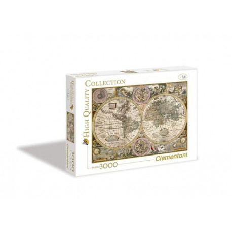 Clementoni - 39706 Old Map Puzzle Collection - 1000 Pieces - Adult Puzzle, Entertainment for Adults - Made in Italy