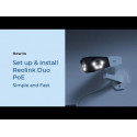 Reolink Duo WiFi Smart 2K PoE Camera with Dual Lenses, Person/Vehicle Detection