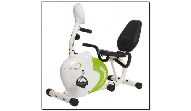 HMS R9259 white and green recumbent magnetic bike