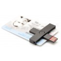 +ID smart card reader USB, black