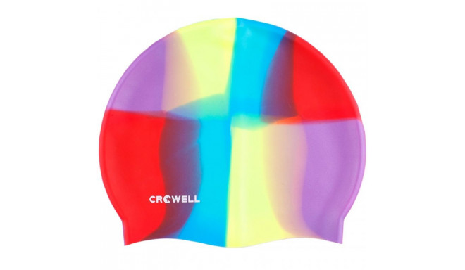 Crowell Multi-Flame-10 silicone swimming cap