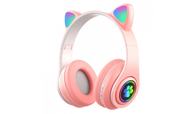 Goodbuy Paws juhtmevabad peakomplektid lastele | bluetooth 5.0 | roosa