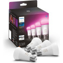 Philips Hue E27 pack of four 4x570lm 60W - White & Col. Amb.