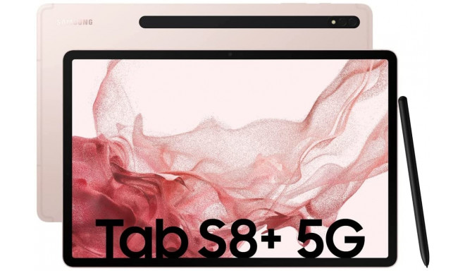 SAMSUNG Galaxy Tab S8+ 256GB, tablet PC (pink, Android 12, 5G)
