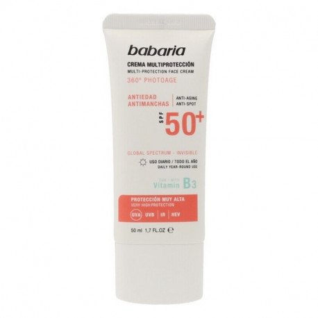 Anti Brown Spot Sun Cream Babaria Solar Multiproteccion Spf 50+ 50 ml