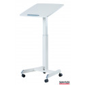 Kirjutuslaud Sun Flex® Easydesk Pro, reguleeritava kõrgusega, 60x52 cm, valge