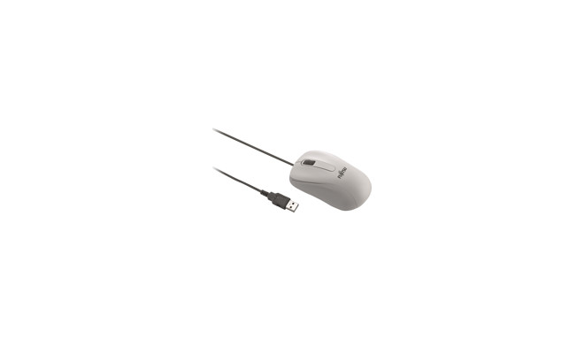 FUJITSU MOUSE M520 GREY Optische Maus 3 Tasten Tilt Wheel marble grey 1000 dpi USB Leitung 1,8m whit