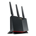 ASUS AX5700 RT-AX86U wireless router Gigabit Ethernet Dual-band (2.4 GHz / 5 GHz) 3G 5G 4G Black, Re