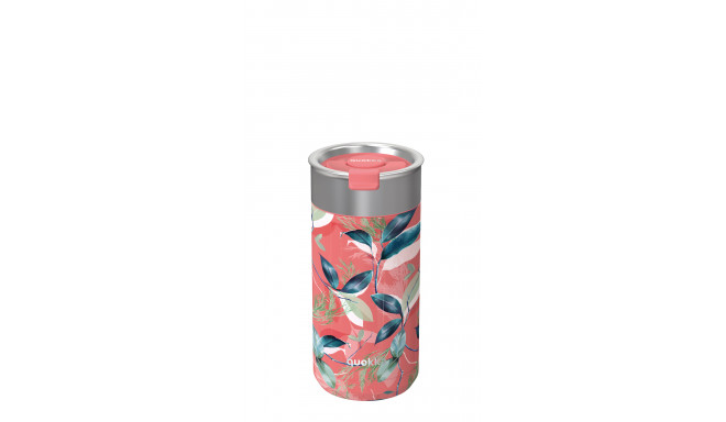 Quokka Boost Coffee Tumbler - Kubek termiczny ze stali nierdzewnej z zaparzaczem 400 ml (Exotic Pink