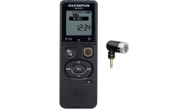 Olympus диктофон VN-541PC + микрофон, черный