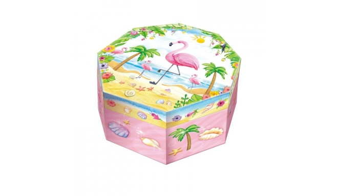 Pecoware Octagonal music box - Flamingo