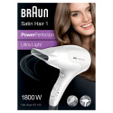 Braun föön Satin Hair 1 PowerPerfection HD180 1800W, valge