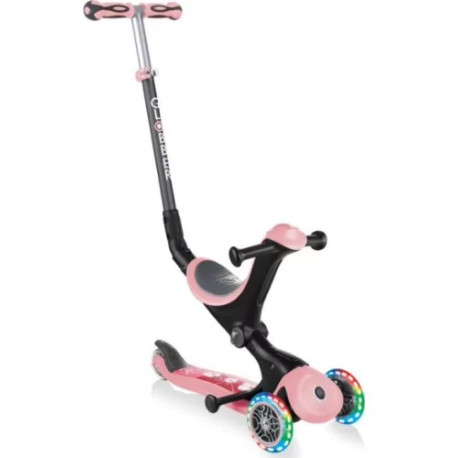 Globber tõukeratas GO-UP Deluxe, heleroosa