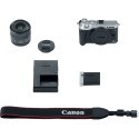 Canon EOS M6 + EF-M 15-45mm IS STM, silver