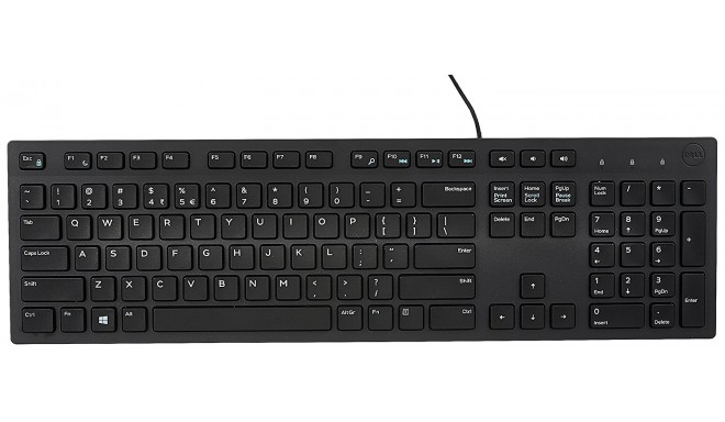 Dell klaviatuur KB216 EST, must