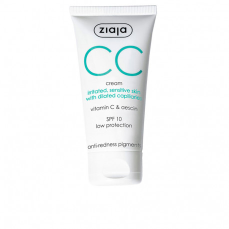 ZIAJA CC CREAM correctora para pieles irritadas y sensibles 50 ml