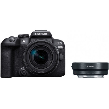 Canon EOS R10 + 18-150mm + adapter EF-EOS R