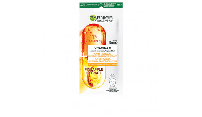 GARNIER SKINACTIVE mascarilla vitamina c antifatiga 1 u