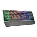 Trust GXT 860 Thura keyboard USB QWERTZ Czech, Slovakian Black