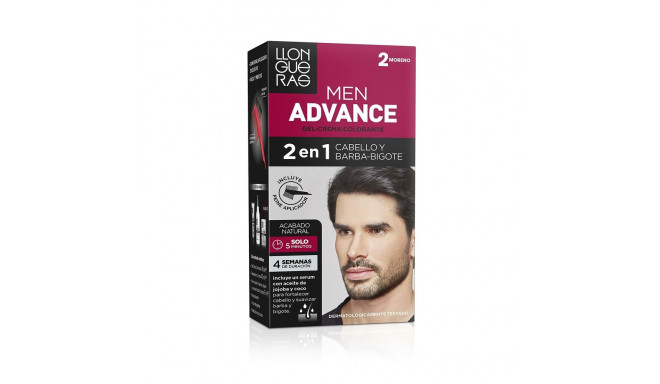 Värvi andev kreem Llongueras Men Advance 02 - Must Poolpüsi 1 Ühikut