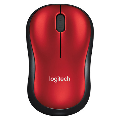 Logitech juhtmevaba hiir M185, must/punane