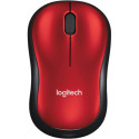 Logitech juhtmevaba hiir M185, must/punae
