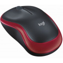 Logitech juhtmevaba hiir M185, must/punae