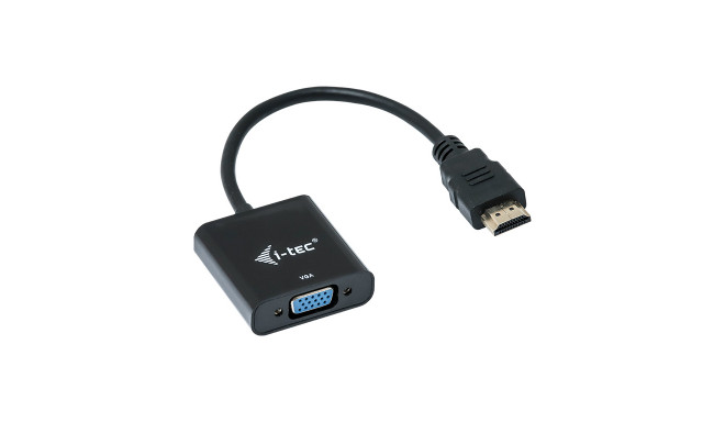 i-tec HDMI do VGA Adapter kablowy, FULL HD 1920x1080/60 Hz, 15 cm kabel, pozłacana końcówka HDMI