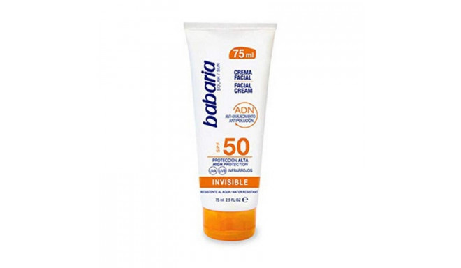 Facial Sun Cream SOLAR ADN INVISIBLE Babaria Solar Adn Invisible Spf 50 (75 ml) 75 ml Spf 50
