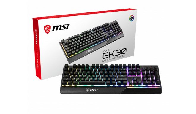 MSI mängurklaviatuur Vigor GK30 juhtmega membraan-mehaaniline taustvalgustusega, must