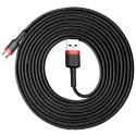 Baseus Cafule Cable Durable Nylon Braided Wire USB / micro USB 2A 3M black-red (CAMKLF-H91)