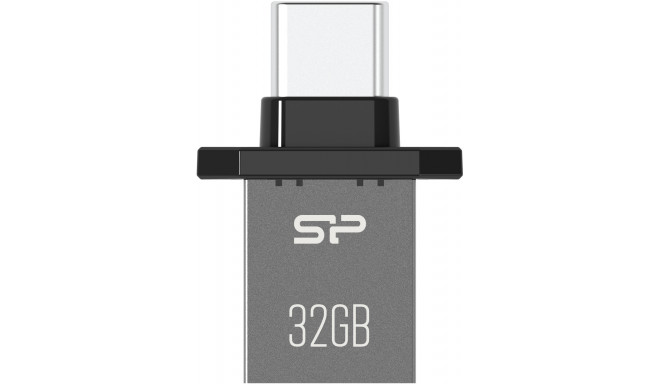 Silicon Power mälupulk 32GB Mobile C20, must (avatud pakend)