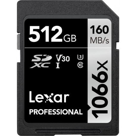 Lexar mälukaart SDXC 512GB Professional 1066x U3 V30 (avatud pakend)