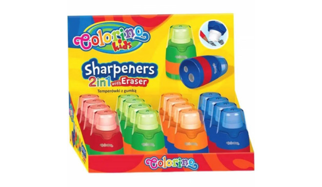 Colorino Sharpeners with eraser  2in1