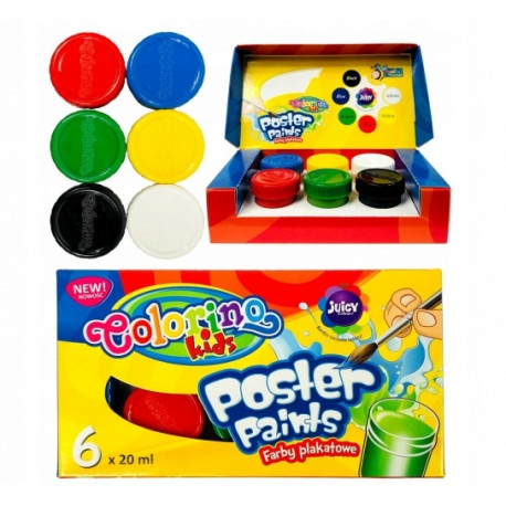 Colorino Kids Poster paints 6 colours 20 ml