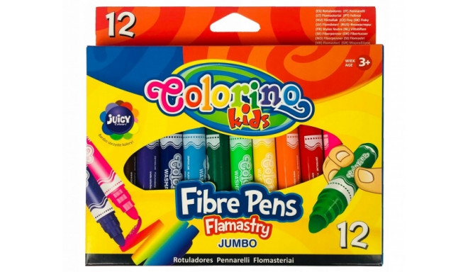 Colorrino Kids JUMBO Round tip markers 12 colours