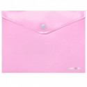 Coolpack document envelope with button PP, A4, pastel pink