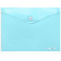 Coolpack document envelope with button PP, A4, pastel blue