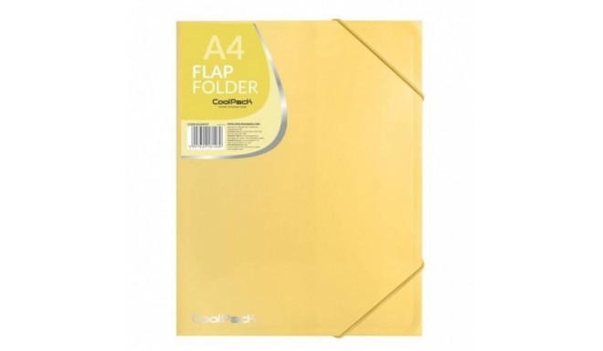 Coolpack flap folder PP, A4, pastel yellow