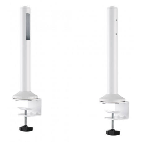 Table mount DELTACO OFFICE for track panel, white / DELO-0152