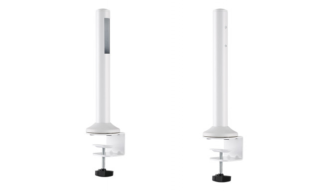 Table mount DELTACO OFFICE for track panel, white / DELO-0152