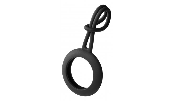Apple AirTag case DELTACO silicone hanger, black / MCASE-TAG13