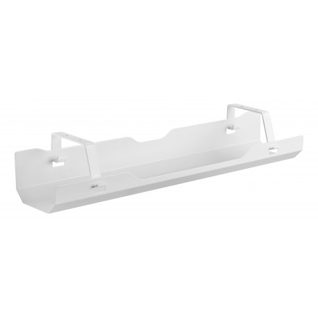 Under-desk cable management DELTACO OFFICE open design, 600 x 135 x 108 mm, white / DELO-0209