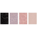 Kaustik A5 60 lehte, joon, Metallic Rose Gold assortii, Interdruk