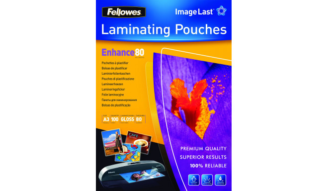 Fellowes 80 mikronit 100 tk (5306207) A3
