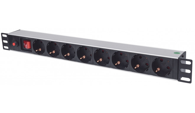 Intellinet toitejaotur PDU 1U 19" rack-kappidele koos kaitsmega